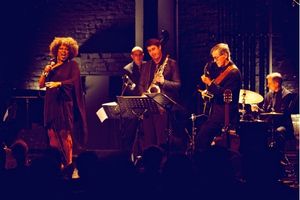 Jazzband som uppträder